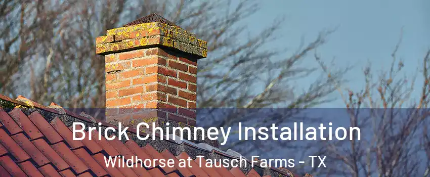 Brick Chimney Installation Wildhorse at Tausch Farms - TX
