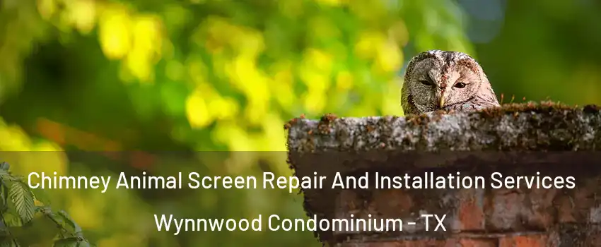 Chimney Animal Screen Repair And Installation Services Wynnwood Condominium - TX