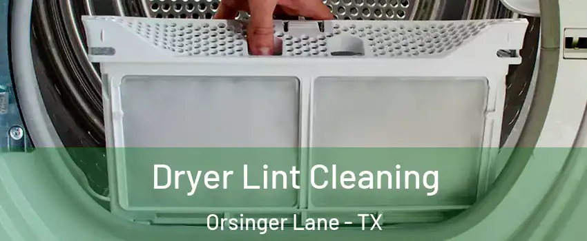 Dryer Lint Cleaning Orsinger Lane - TX