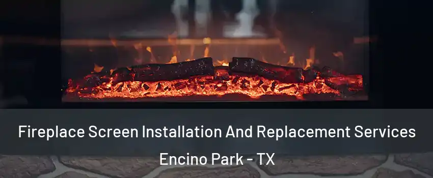 Fireplace Screen Installation And Replacement Services Encino Park - TX