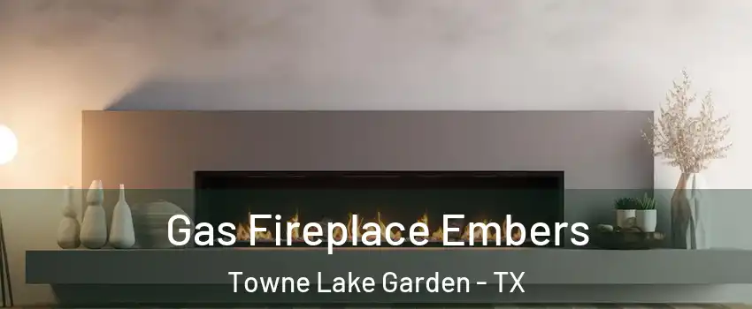 Gas Fireplace Embers Towne Lake Garden - TX