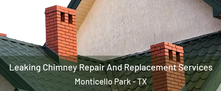 Leaking Chimney Repair And Replacement Services Monticello Park - TX