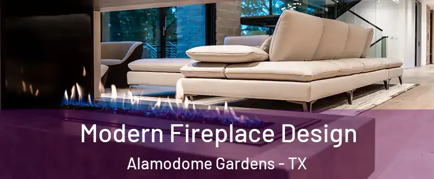 Modern Fireplace Design Alamodome Gardens - TX
