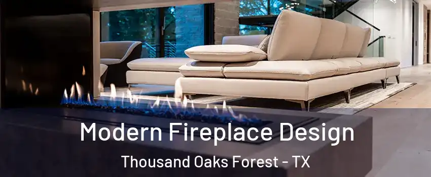 Modern Fireplace Design Thousand Oaks Forest - TX