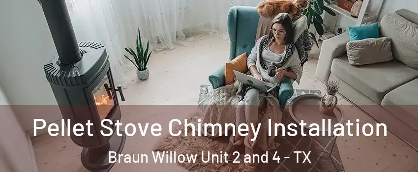 Pellet Stove Chimney Installation Braun Willow Unit 2 and 4 - TX